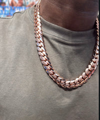 Miami Cuban Link Fully Solid Gold / Rose Gold