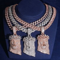Colgante Jesus Piece con diamante cultivado – Oro de 14k