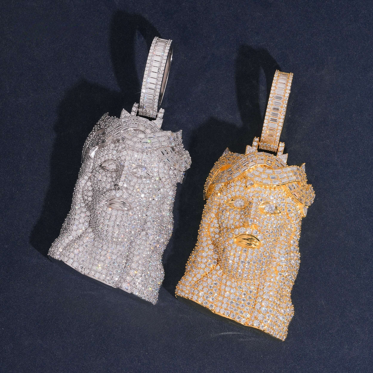 Colgante Jesus Piece con diamante cultivado – Oro de 14k