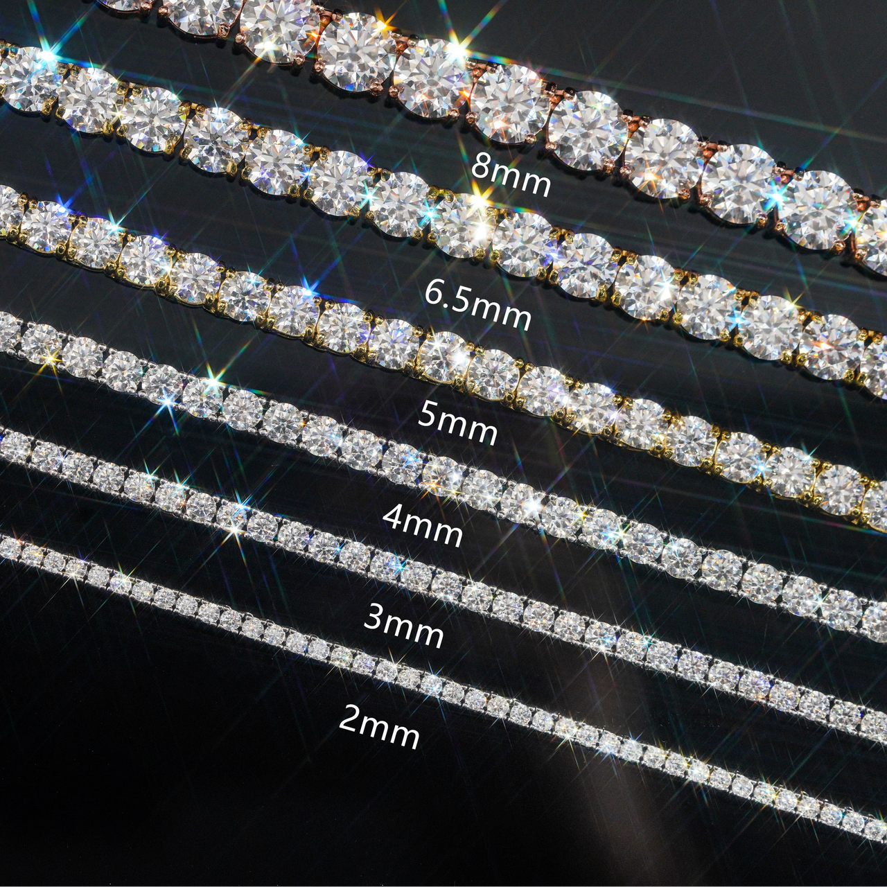 Tennis Necklace – 14k Gold Lab Diamonds