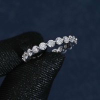 Anillo de diamante de laboratorio redondo – Oro de 14k
