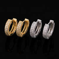 Arracadas Pavé Diamante de Laboratorio – Oro de 14k