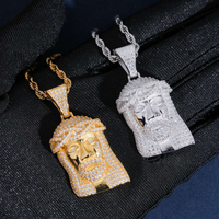 Jesús de oro con diamantes cultivados – Oro de 14k