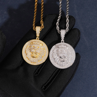 Colgante Cabeza de León Diamante de Laboratorio – Oro de 14k