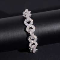 Pulsera Baguette de Eslabones Infinitos – Diamante de Laboratorio VVS Oro de 14k