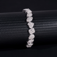 Pulsera de diamantes de laboratorio Tennis de formas múltiples – Oro de 14k