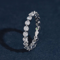 Anillo de diamante de laboratorio redondo – Oro de 14k