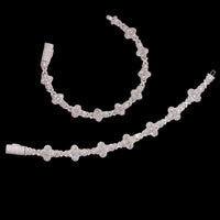 Pulsera de diamantes de laboratorio Cross Link – Oro de 14k