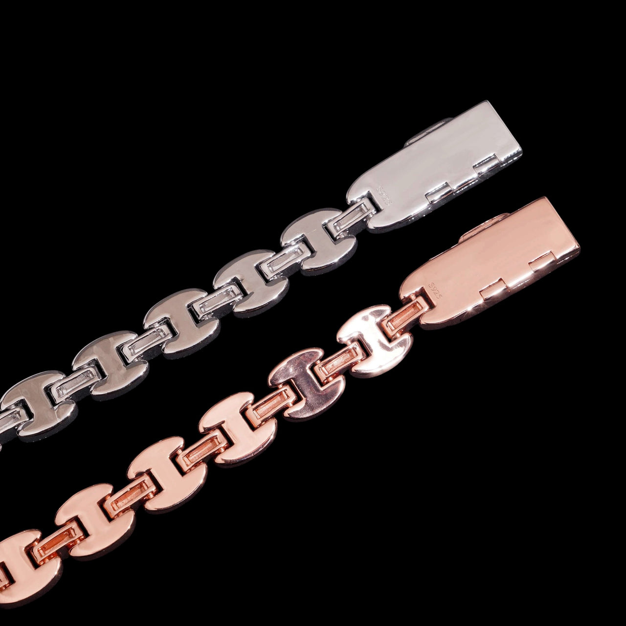 Diamante de laboratorio Heavy H Link – Oro de 14k