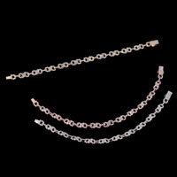 Pulsera de diamantes de laboratorio Infinity pequeña - Oro de 14k AÑADIR TAMAÑO DE LA CADENA