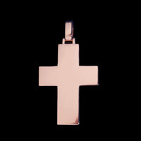 Colgante Cruz de Baguette con Diamante de Laboratorio – Oro de 14k