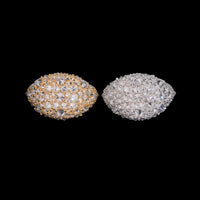 Anillo cúpula pavé invertida con diamante creado en laboratorio – Oro de 14k