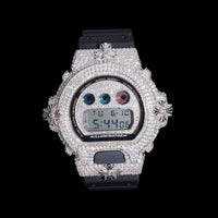 Fully Iced G-Shock Watch – Custom Pavé Diamond Digital Timepiece