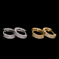 Arracadas Pavé Diamante de Laboratorio – Oro de 14k