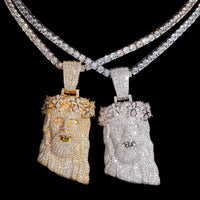 Colgante Jesús Diamante de Laboratorio – Oro de 14k