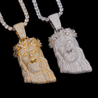 Colgante Jesús Diamante de Laboratorio – Oro de 14k