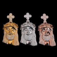 Colgante Jesús Diamante de Laboratorio – Oro de 14k