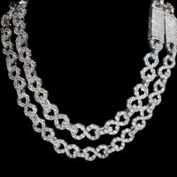 Collar infinito Big Pointer – Diamantes de laboratorio de oro de 14k