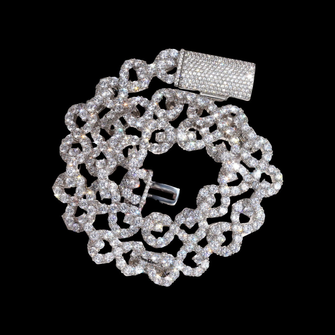 Collar infinito Big Pointer – Diamantes de laboratorio de oro de 14k