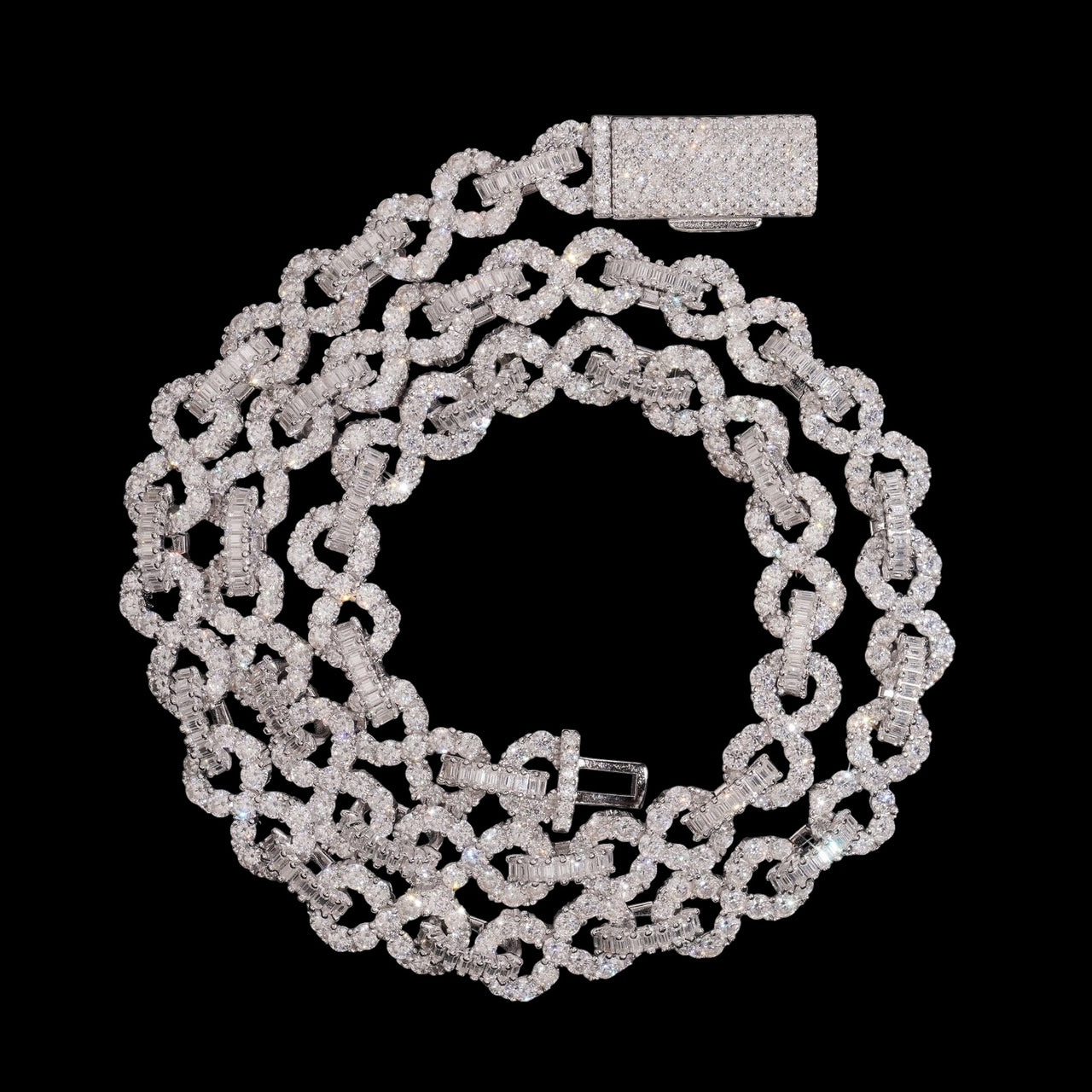 Collar infinito Big Pointer – Diamantes de laboratorio de oro de 14k