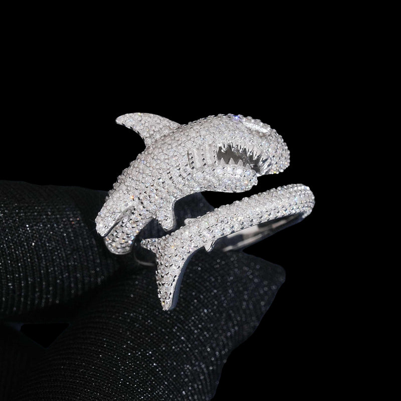 Shark Lab Diamond Ring – 14k Gold