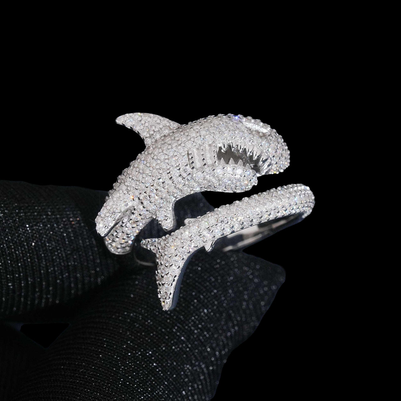Shark Lab Diamond Ring – 14k Gold